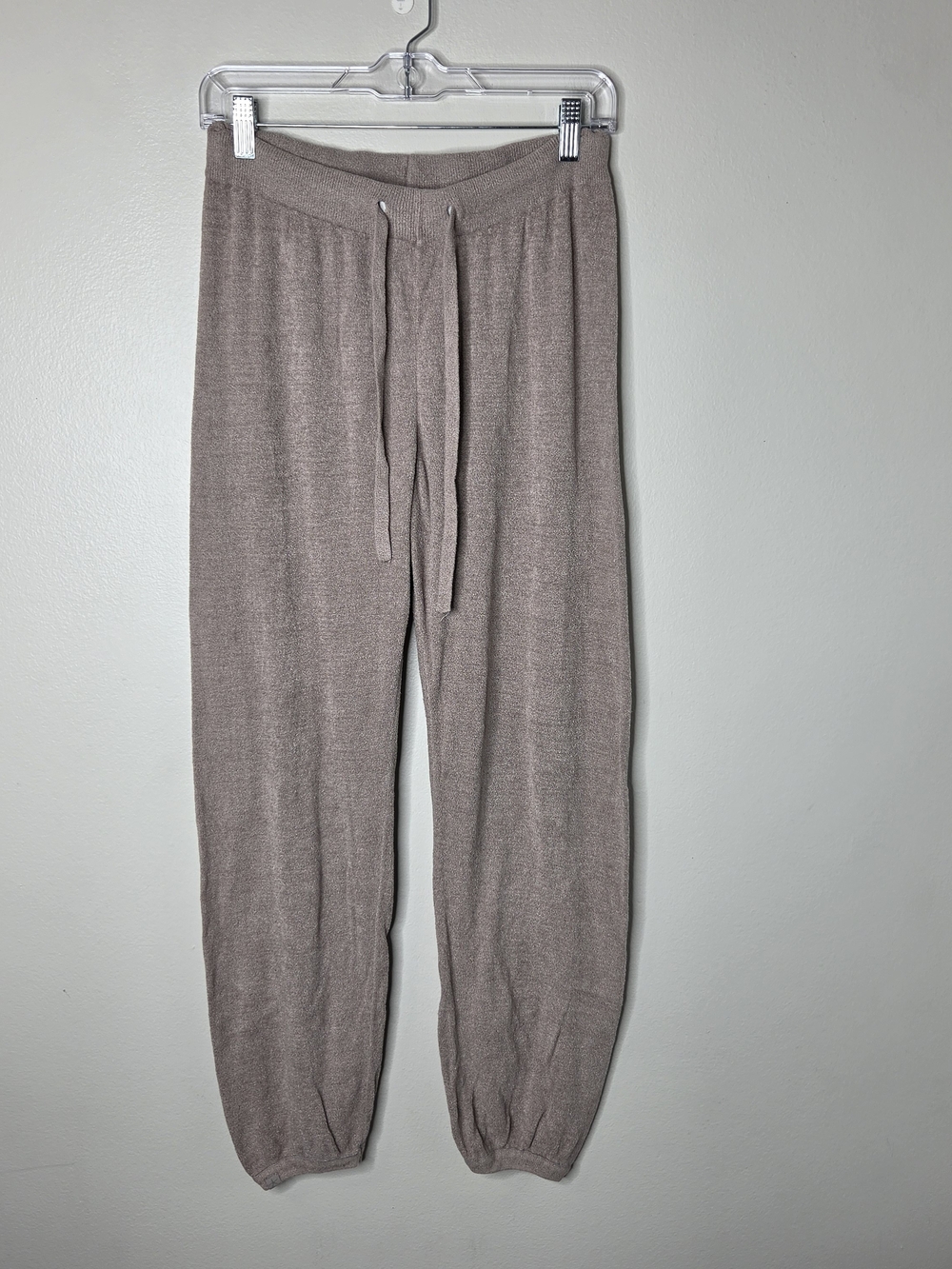 Barefoot Dreams Cozy Knit Drawstring Jogger Pants - Taupe